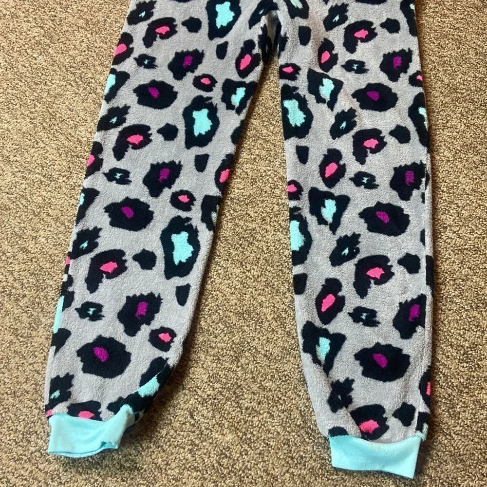 Total Girl Leopard Print Pijamas Junior Size XL 16